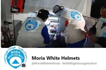 Deutschlandfunk: Moria White Helmets als&nbsp;Beispiel